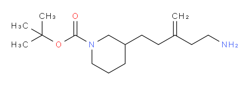 tert-butyl 3-(5-amino-3-methylidenepentyl)piperidine-1-carboxylate