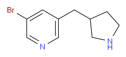 3-bromo-5-[(pyrrolidin-3-yl)methyl]pyridine