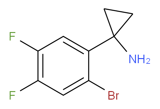 1-(2-bromo-4,5-difluorophenyl)cyclopropan-1-amine