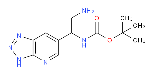 tert-butyl N-(2-amino-1-{3H-[1,2,3]triazolo[4,5-b]pyridin-6-yl}ethyl)carbamate