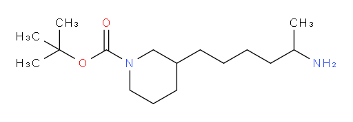 tert-butyl 3-(5-aminohexyl)piperidine-1-carboxylate