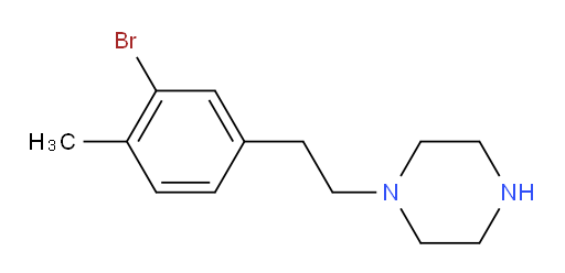 1-[2-(3-bromo-4-methylphenyl)ethyl]piperazine