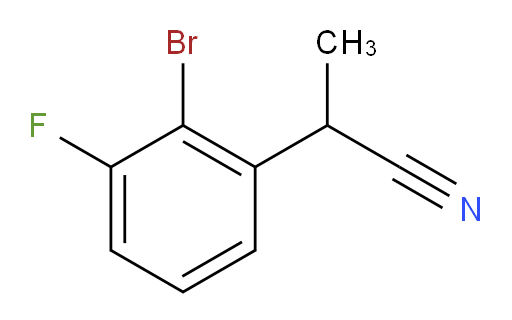 2-(2-bromo-3-fluorophenyl)propanenitrile