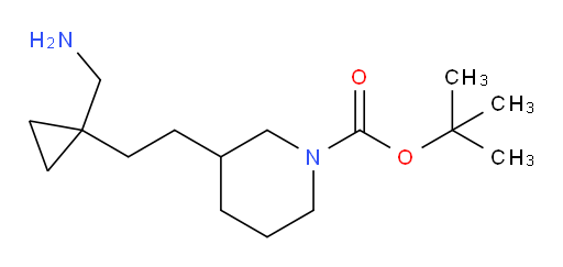 tert-butyl 3-{2-[1-(aminomethyl)cyclopropyl]ethyl}piperidine-1-carboxylate