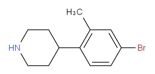 4-(4-bromo-2-methylphenyl)piperidine