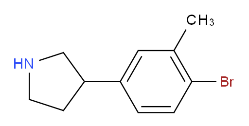3-(4-bromo-3-methylphenyl)pyrrolidine