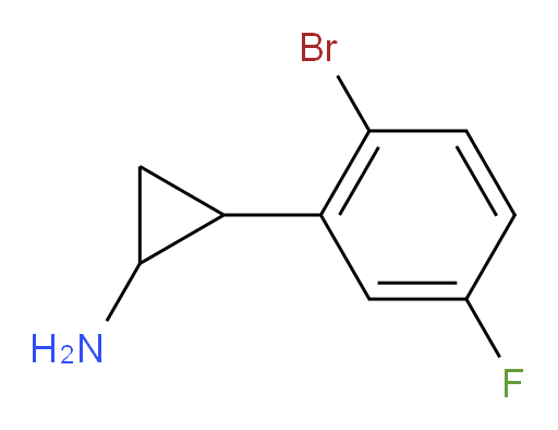2-(2-bromo-5-fluorophenyl)cyclopropan-1-amine
