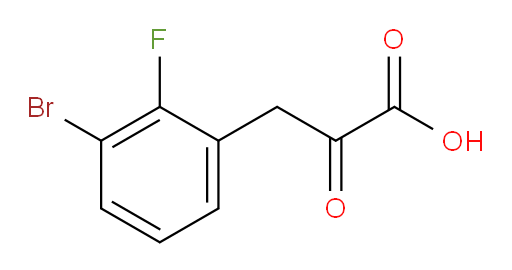 3-(3-bromo-2-fluorophenyl)-2-oxopropanoic acid
