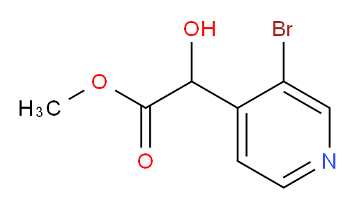 methyl 2-(3-bromopyridin-4-yl)-2-hydroxyacetate