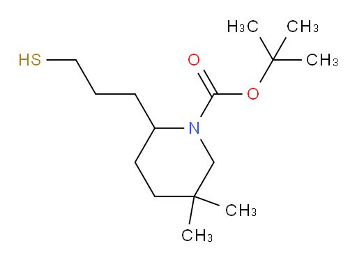 tert-butyl 5,5-dimethyl-2-(3-sulfanylpropyl)piperidine-1-carboxylate