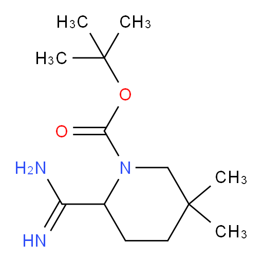 tert-butyl 2-carbamimidoyl-5,5-dimethylpiperidine-1-carboxylate