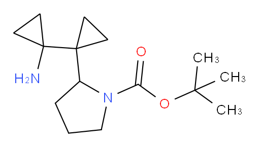 tert-butyl 2-[1-(1-aminocyclopropyl)cyclopropyl]pyrrolidine-1-carboxylate
