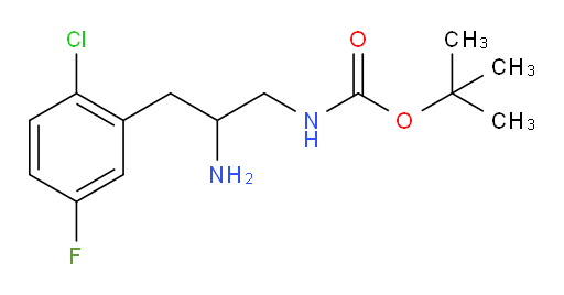 tert-butyl N-[2-amino-3-(2-chloro-5-fluorophenyl)propyl]carbamate