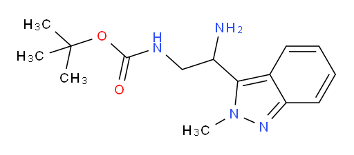 tert-butyl N-[2-amino-2-(2-methyl-2H-indazol-3-yl)ethyl]carbamate