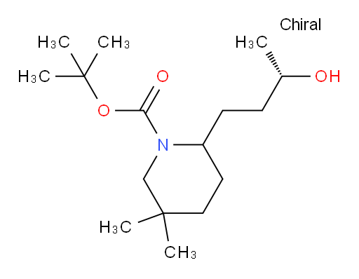 tert-butyl 2-[(3S)-3-hydroxybutyl]-5,5-dimethylpiperidine-1-carboxylate