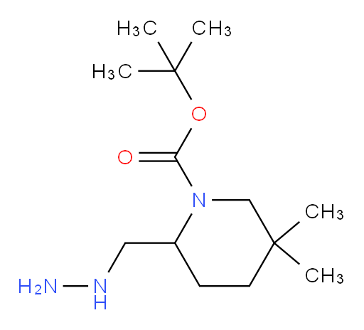 tert-butyl 2-(hydrazinylmethyl)-5,5-dimethylpiperidine-1-carboxylate