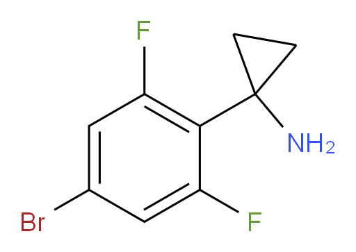 1-(4-bromo-2,6-difluorophenyl)cyclopropan-1-amine