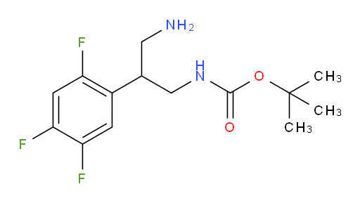 tert-butyl N-[3-amino-2-(2,4,5-trifluorophenyl)propyl]carbamate