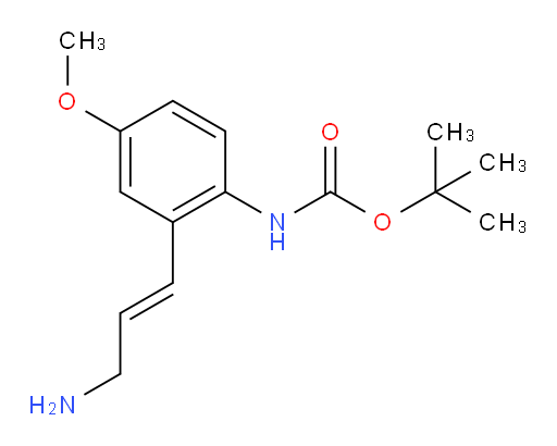 tert-butyl N-[2-(3-aminoprop-1-en-1-yl)-4-methoxyphenyl]carbamate