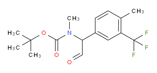 tert-butyl N-methyl-N-{1-[4-methyl-3-(trifluoromethyl)phenyl]-2-oxoethyl}carbamate