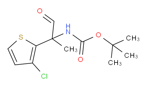 tert-butyl N-[2-(3-chlorothiophen-2-yl)-1-oxopropan-2-yl]carbamate