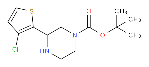 tert-butyl 3-(3-chlorothiophen-2-yl)piperazine-1-carboxylate