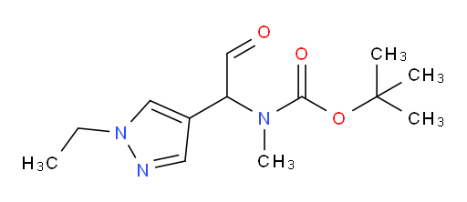tert-butyl N-[1-(1-ethyl-1H-pyrazol-4-yl)-2-oxoethyl]-N-methylcarbamate