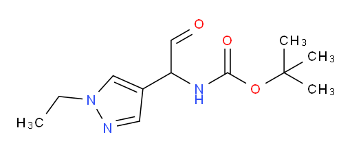tert-butyl N-[1-(1-ethyl-1H-pyrazol-4-yl)-2-oxoethyl]carbamate