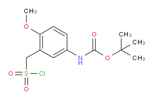 tert-butyl N-{3-[(chlorosulfonyl)methyl]-4-methoxyphenyl}carbamate