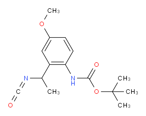 tert-butyl N-[2-(1-isocyanatoethyl)-4-methoxyphenyl]carbamate