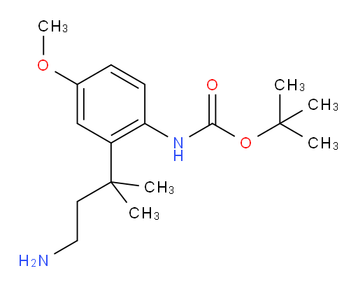 tert-butyl N-[2-(4-amino-2-methylbutan-2-yl)-4-methoxyphenyl]carbamate