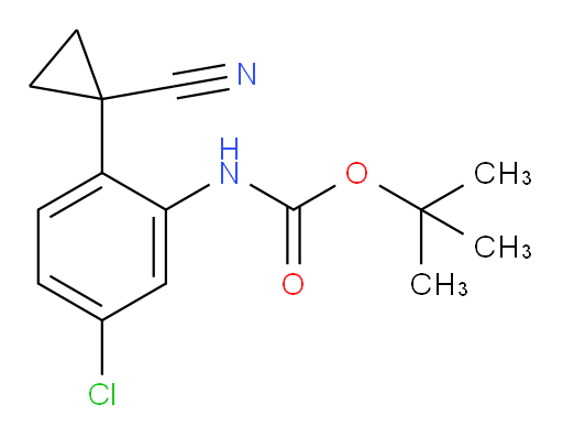 tert-butyl N-[5-chloro-2-(1-cyanocyclopropyl)phenyl]carbamate