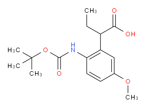 2-(2-{[(tert-butoxy)carbonyl]amino}-5-methoxyphenyl)butanoic acid