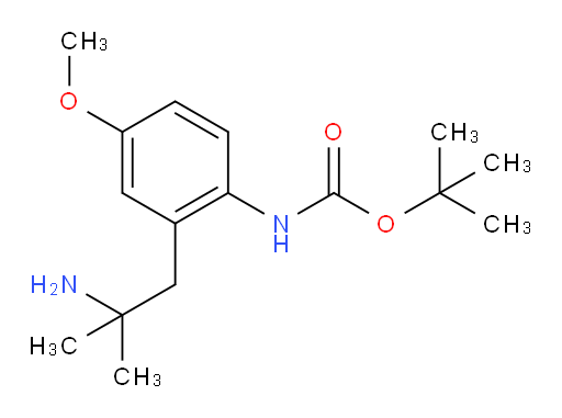 tert-butyl N-[2-(2-amino-2-methylpropyl)-4-methoxyphenyl]carbamate