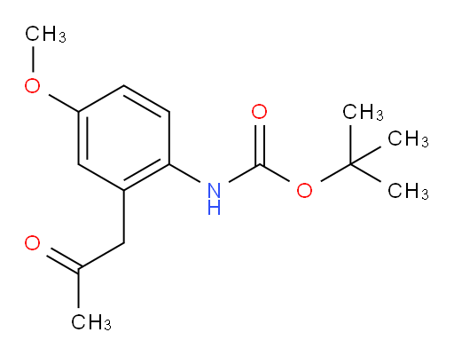 tert-butyl N-[4-methoxy-2-(2-oxopropyl)phenyl]carbamate