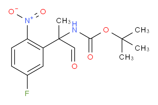 tert-butyl N-[2-(5-fluoro-2-nitrophenyl)-1-oxopropan-2-yl]carbamate
