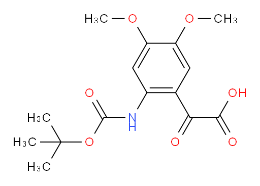 2-(2-{[(tert-butoxy)carbonyl]amino}-4,5-dimethoxyphenyl)-2-oxoacetic acid