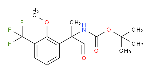 tert-butyl N-{2-[2-methoxy-3-(trifluoromethyl)phenyl]-1-oxopropan-2-yl}carbamate