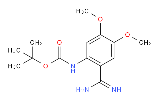 tert-butyl N-(2-carbamimidoyl-4,5-dimethoxyphenyl)carbamate