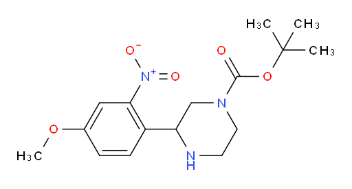 tert-butyl 3-(4-methoxy-2-nitrophenyl)piperazine-1-carboxylate