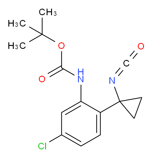 tert-butyl N-[5-chloro-2-(1-isocyanatocyclopropyl)phenyl]carbamate