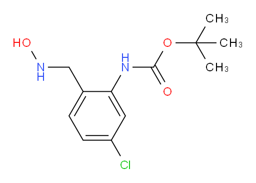 tert-butyl N-{5-chloro-2-[(hydroxyamino)methyl]phenyl}carbamate