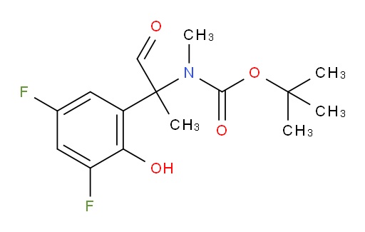 tert-butyl N-[2-(3,5-difluoro-2-hydroxyphenyl)-1-oxopropan-2-yl]-N-methylcarbamate