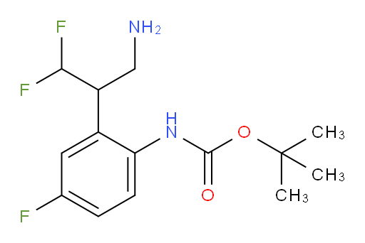 tert-butyl N-[2-(3-amino-1,1-difluoropropan-2-yl)-4-fluorophenyl]carbamate