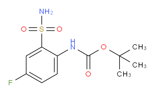 tert-butyl N-(4-fluoro-2-sulfamoylphenyl)carbamate