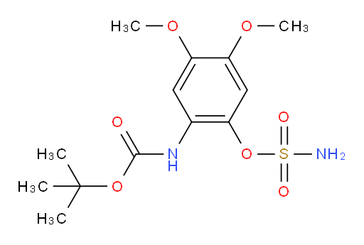 tert-butyl N-[4,5-dimethoxy-2-(sulfamoyloxy)phenyl]carbamate