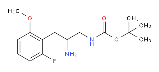 tert-butyl N-[2-amino-3-(2-fluoro-6-methoxyphenyl)propyl]carbamate