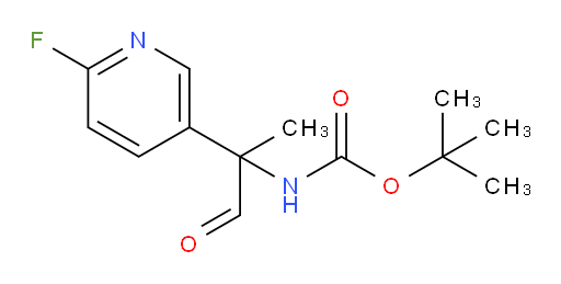 tert-butyl N-[2-(6-fluoropyridin-3-yl)-1-oxopropan-2-yl]carbamate
