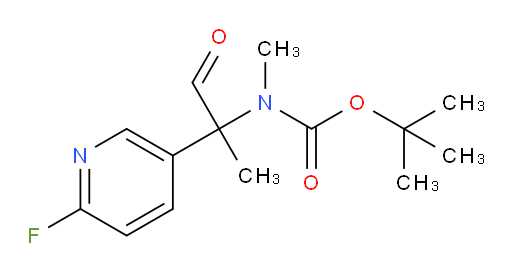 tert-butyl N-[2-(6-fluoropyridin-3-yl)-1-oxopropan-2-yl]-N-methylcarbamate
