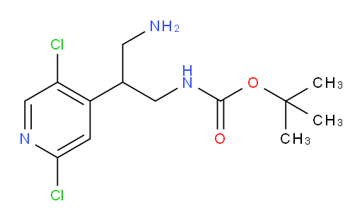tert-butyl N-[3-amino-2-(2,5-dichloropyridin-4-yl)propyl]carbamate